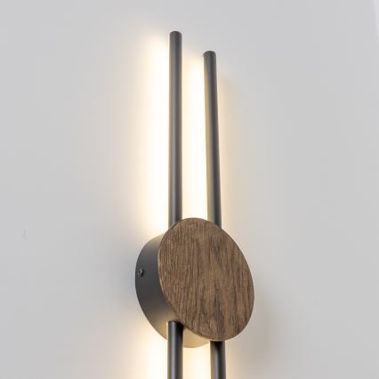 Brilagi - LED-seinävalaisin WOODY COLLINE LED/15W/230V 80 cm tammi-pähkinä