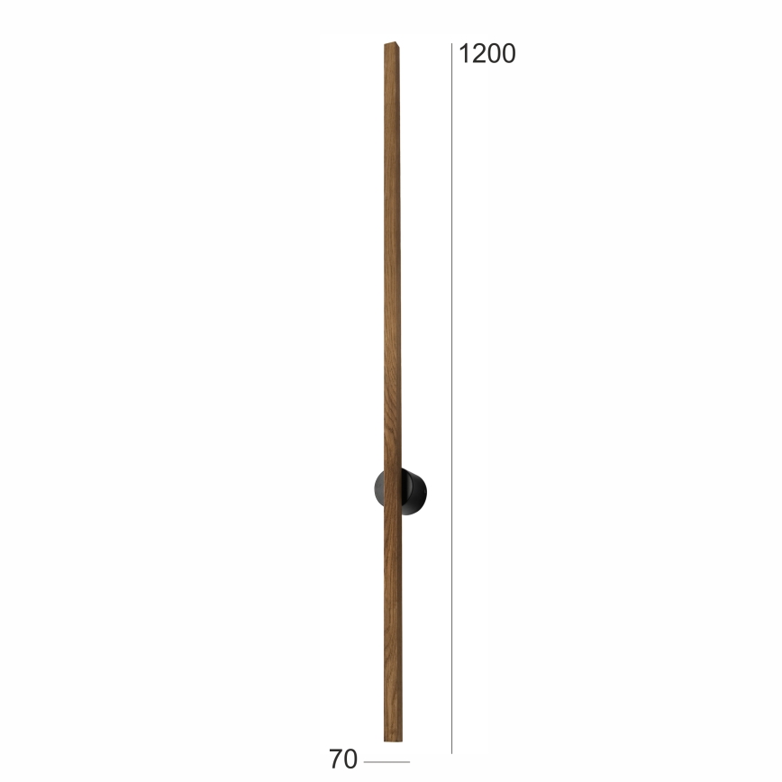 Brilagi - LED-seinävalaisin WOODY LINE LED/12W/230V 120 cm tammi-pähkinä