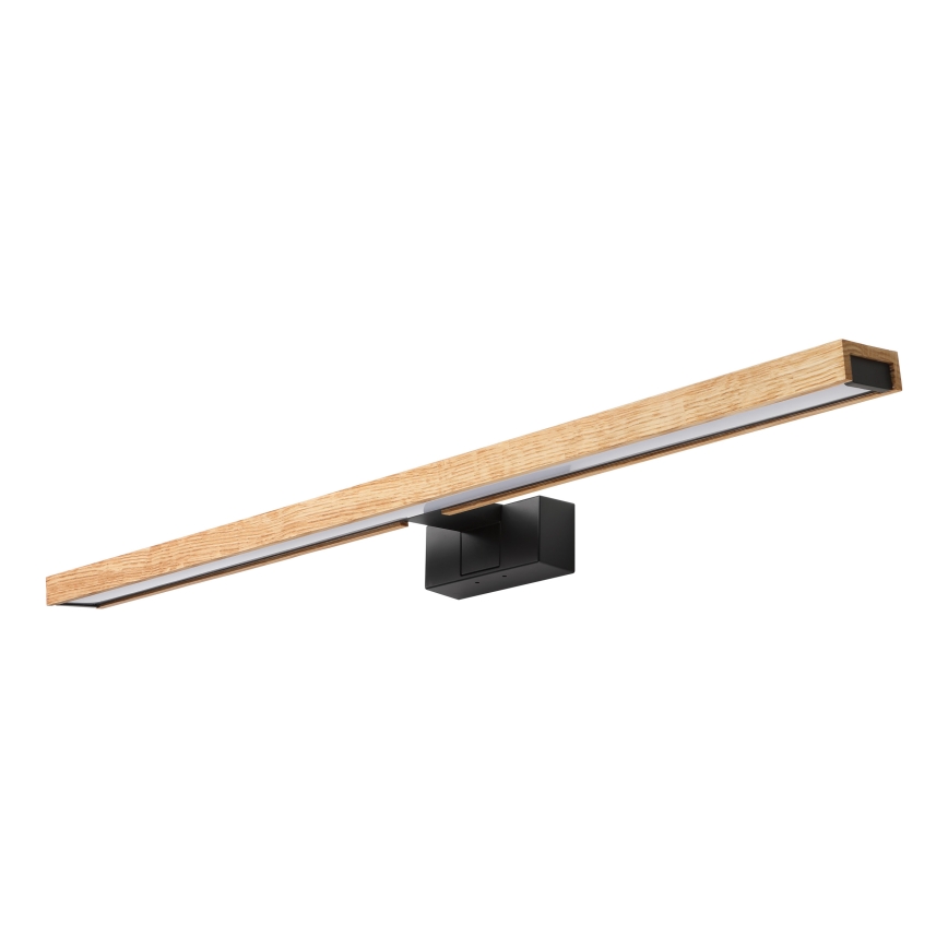 BRILAGI - 3-in-1 LED-kylpyhuonepeilivalaisin WOODY MIRROR LED/15W/230V 80 cm IP44 musta/tammi