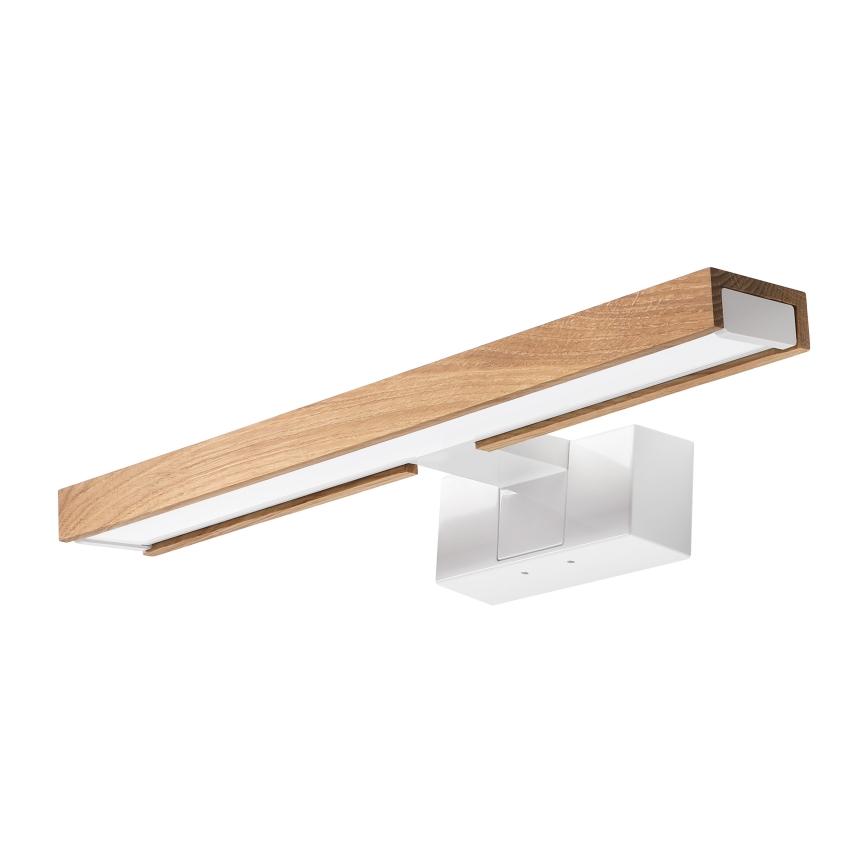 Brilagi - LED-kylpyhuonepeilivalaisin 3-in-1 WOODY MIRROR LED/8W/230V 40 cm IP44 valkoinen/tammi