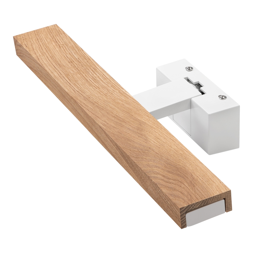 Brilagi - LED-kylpyhuonepeilivalaisin 3-in-1 WOODY MIRROR LED/8W/230V 40 cm IP44 valkoinen/tammi