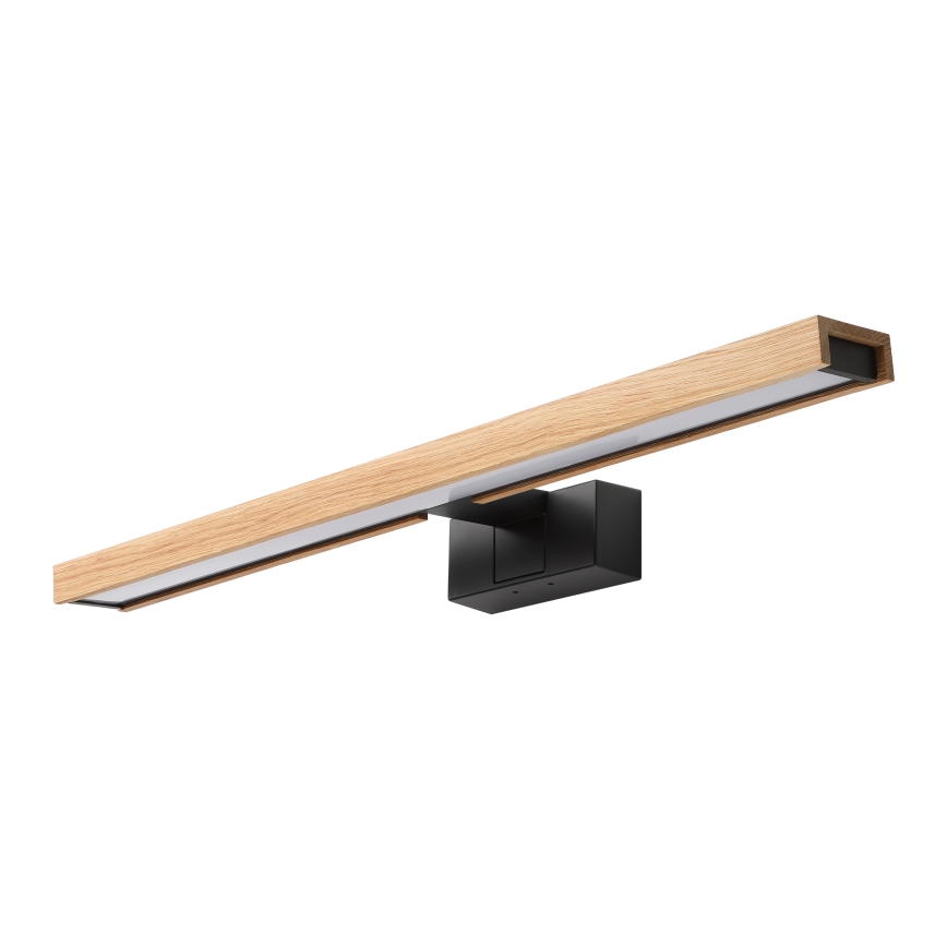 Brilagi - LED-kylpyhuoneen peilivalaisin 3-in-1 WOODY MIRROR LED/12W/230V 60 cm IP44 musta/tammi