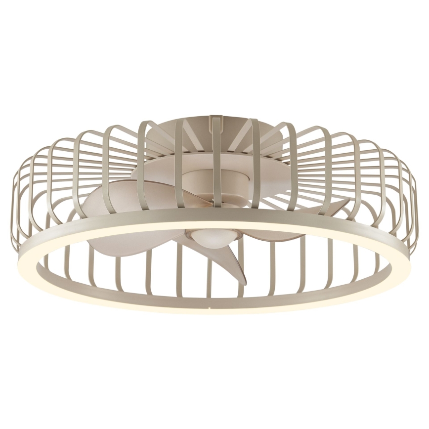 Brilliant - himmennettävä LED-kattovalaisin tuulettimella CAPO LED/36W/230V 2700-6500K halkaisija 48 cm beige + kaukosäädin