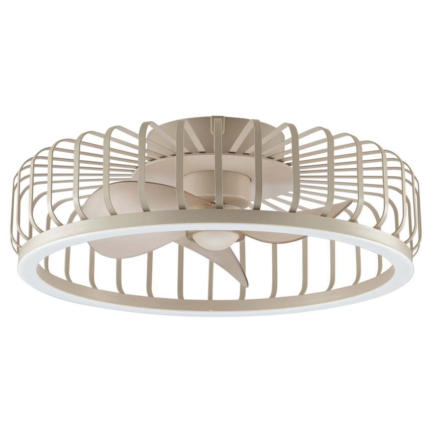 Brilliant - himmennettävä LED-kattovalaisin tuulettimella CAPO LED/36W/230V 2700-6500K halkaisija 48 cm beige + kaukosäädin