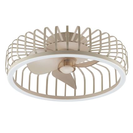 Brilliant - himmennettävä LED-kattovalaisin tuulettimella CAPO LED/36W/230V 2700-6500K halkaisija 48 cm beige + kaukosäädin
