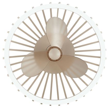 Brilliant - himmennettävä LED-kattovalaisin tuulettimella CAPO LED/36W/230V 2700-6500K halkaisija 48 cm beige + kaukosäädin