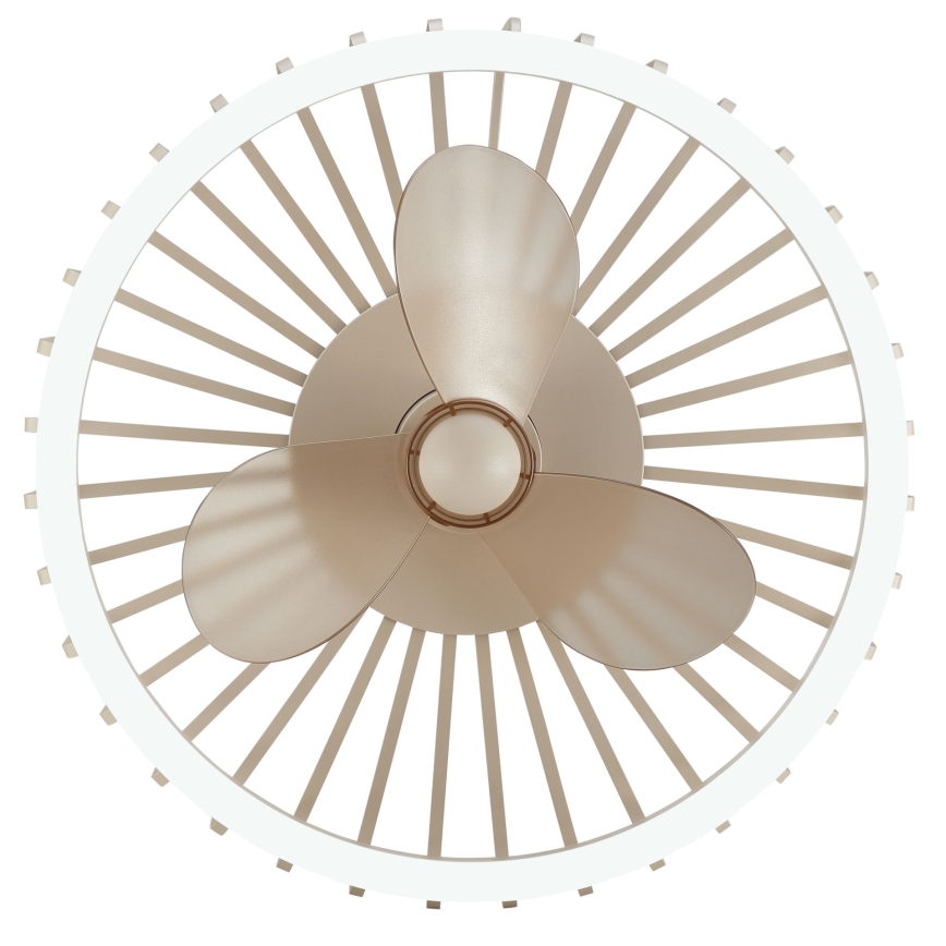 Brilliant - himmennettävä LED-kattovalaisin tuulettimella CAPO LED/36W/230V 2700-6500K halkaisija 48 cm beige + kaukosäädin
