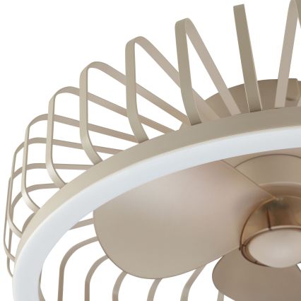 Brilliant - himmennettävä LED-kattovalaisin tuulettimella CAPO LED/36W/230V 2700-6500K halkaisija 48 cm beige + kaukosäädin