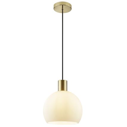 Brilliant - CONY-riippuvalaisin vaijerilla 1xE27/20W/230V, halkaisija 25 cm, messinki