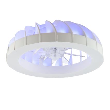 Brilliant - LED RGBW himmennettävä kattotuuletin valolla FANORA LED/30W/230V 2700-6500K Ø 46 cm valkoinen + kaukosäädin