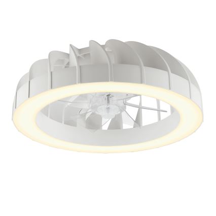Brilliant - LED RGBW himmennettävä kattotuuletin valolla FANORA LED/30W/230V 2700-6500K Ø 46 cm valkoinen + kaukosäädin