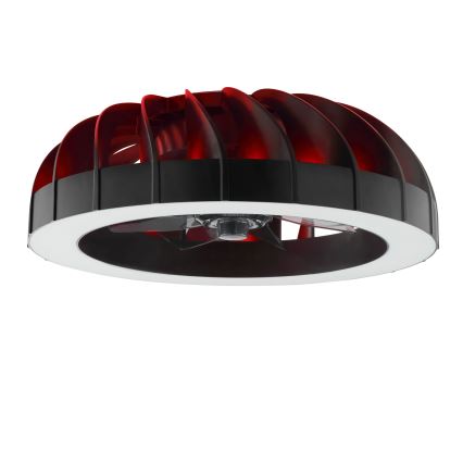 Brilliant - LED RGBW himmennettävä kattotuuletin valolla FANORA LED/30W/230V 2700-6500K halkaisija 46 cm musta + kaukosäädin