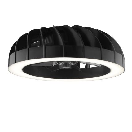 Brilliant - LED RGBW himmennettävä kattotuuletin valolla FANORA LED/30W/230V 2700-6500K halkaisija 46 cm musta + kaukosäädin