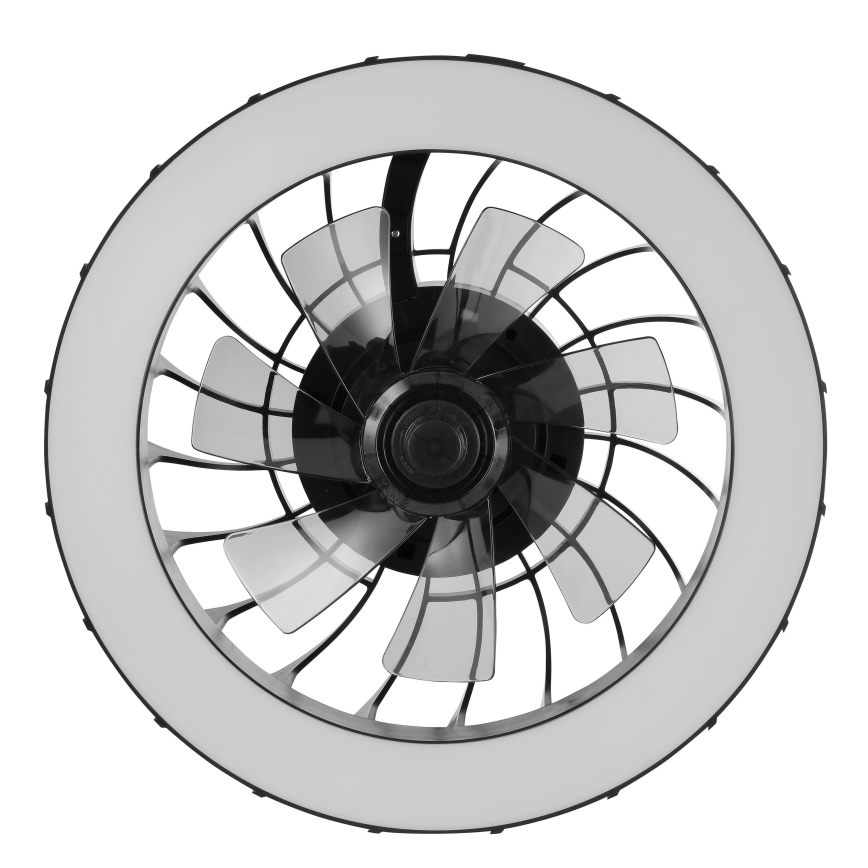 Brilliant - LED RGBW himmennettävä kattotuuletin valolla FANORA LED/30W/230V 2700-6500K halkaisija 46 cm musta + kaukosäädin