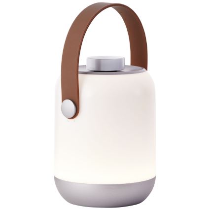 Brilliant - LED himmennettävä ulkokäyttöön tarkoitettu pöytävalaisin GEMMA LED/1,9W/5V 1800 mAh IP44 valkoinen