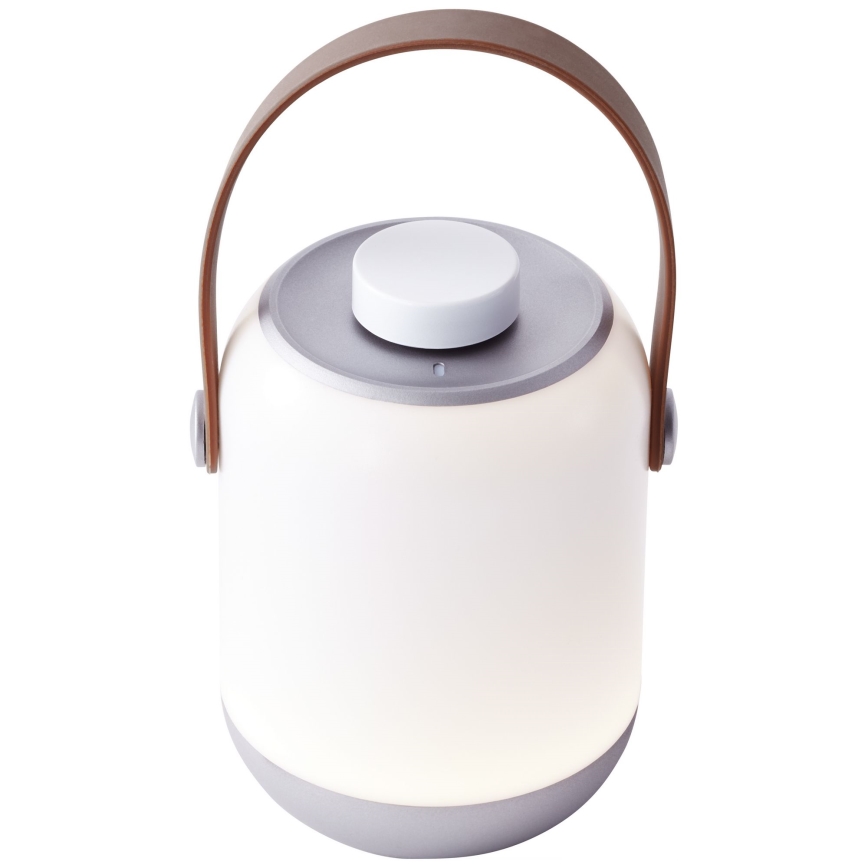 Brilliant - LED himmennettävä ulkokäyttöön tarkoitettu pöytävalaisin GEMMA LED/1,9W/5V 1800 mAh IP44 valkoinen