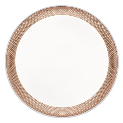 Brilliant - LED-himennettävä kattovalaisin WALDO LED/24W/230V 3000–6500K, halkaisija 38,5 cm, valkoinen/ruusukulta + kaukosäädin