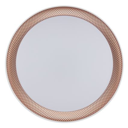 Brilliant - LED-himennettävä kattovalaisin WALDO LED/24W/230V 3000–6500K, halkaisija 38,5 cm, valkoinen/ruusukulta + kaukosäädin