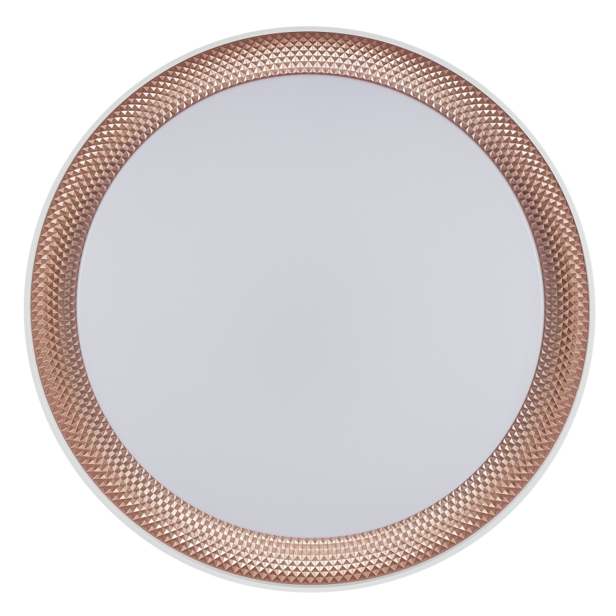 Brilliant - LED-himennettävä kattovalaisin WALDO LED/24W/230V 3000–6500K, halkaisija 38,5 cm, valkoinen/ruusukulta + kaukosäädin