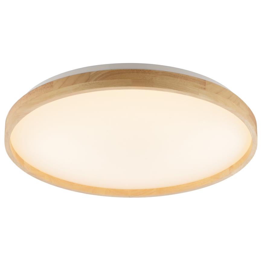Brilliant - Himennettävä LED-kattovalaisin ALSON LED/17W/230V 3000-6500K halkaisija 49,5 cm kumipuu + kaukosäädin