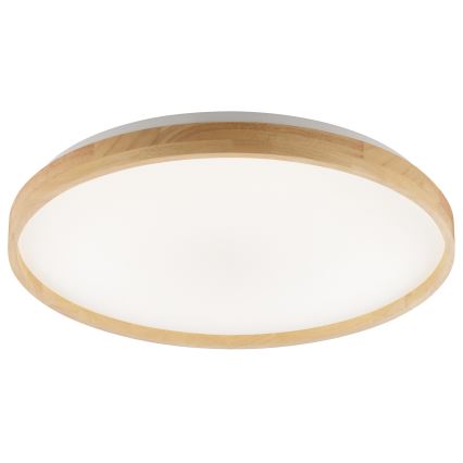 Brilliant - Himennettävä LED-kattovalaisin ALSON LED/17W/230V 3000-6500K halkaisija 49,5 cm kumipuu + kaukosäädin