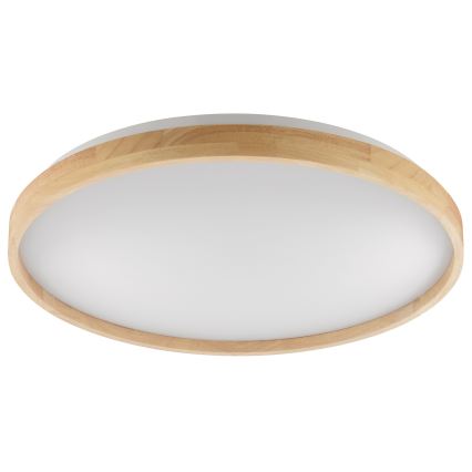 Brilliant - Himennettävä LED-kattovalaisin ALSON LED/17W/230V 3000-6500K halkaisija 49,5 cm kumipuu + kaukosäädin