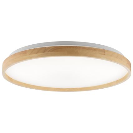 Brilliant - Himennettävä LED-kattovalaisin ALSON LED/17W/230V 3000-6500K halkaisija 49,5 cm kumipuu + kaukosäädin