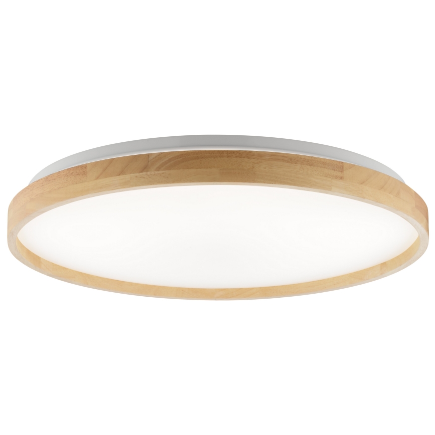 Brilliant - Himennettävä LED-kattovalaisin ALSON LED/17W/230V 3000-6500K halkaisija 49,5 cm kumipuu + kaukosäädin