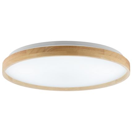 Brilliant - Himennettävä LED-kattovalaisin ALSON LED/17W/230V 3000-6500K halkaisija 49,5 cm kumipuu + kaukosäädin