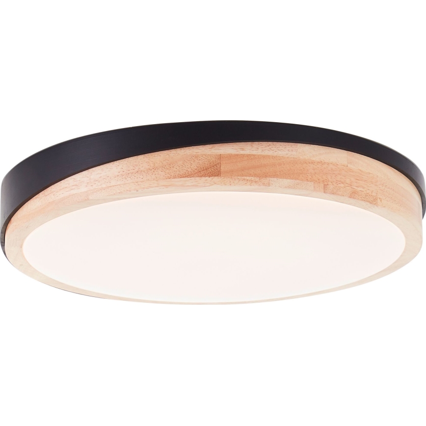 Brilliant - Himmennettävä LED-kattovalaisin BAARLO LED/24W/230V halkaisija 35 cm musta/kumiviikuna