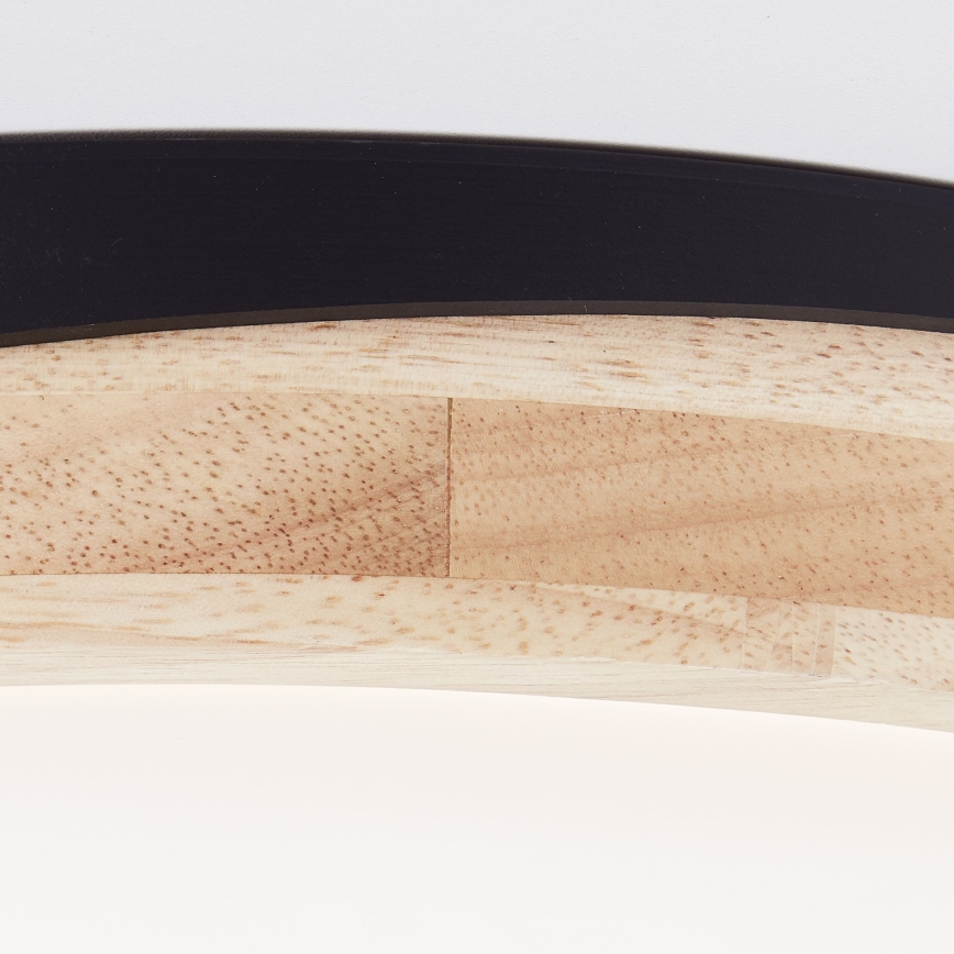 Brilliant - Himmennettävä LED-kattovalaisin BAARLO LED/24W/230V halkaisija 35 cm musta/kumiviikuna