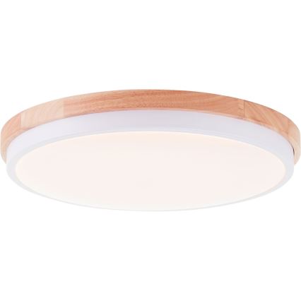 Brilliant - Himmennettävä LED-kattovalaisin BAARLO LED/24W/230V halkaisija 35 cm valkoinen/kumiviikuna