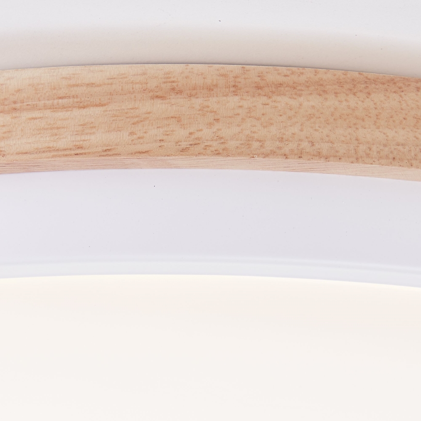 Brilliant - Himmennettävä LED-kattovalaisin BAARLO LED/24W/230V halkaisija 35 cm valkoinen/kumiviikuna