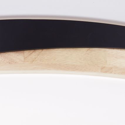 Brilliant - Himmennettävä LED-kattovalaisin BAARLO LED/36W/230V 3000-6500K halkaisija 50 cm musta/kumiviikuna + kauko-ohjaus