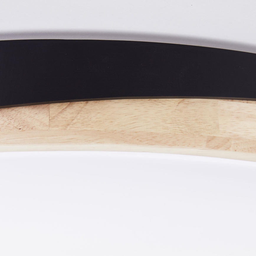 Brilliant - Himmennettävä LED-kattovalaisin BAARLO LED/36W/230V 3000-6500K halkaisija 50 cm musta/kumiviikuna + kauko-ohjaus