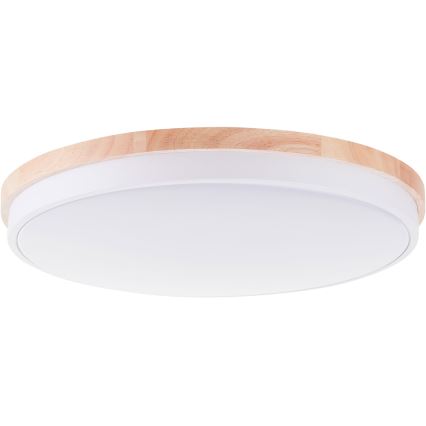 Brilliant - Himmennettävä LED-kattovalaisin BAARLO LED/36W/230V 3000-6500K halkaisija 50 cm valkoinen/kumiviikuna + kauko-ohjaus