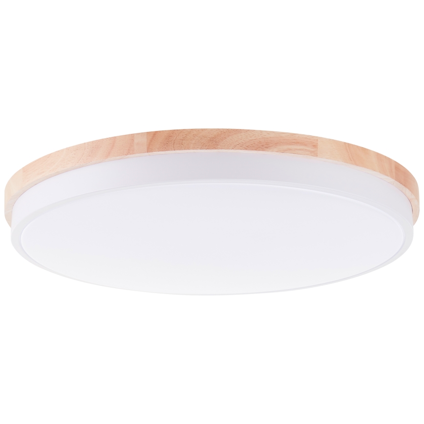 Brilliant - Himmennettävä LED-kattovalaisin BAARLO LED/36W/230V 3000-6500K halkaisija 50 cm valkoinen/kumiviikuna + kauko-ohjaus