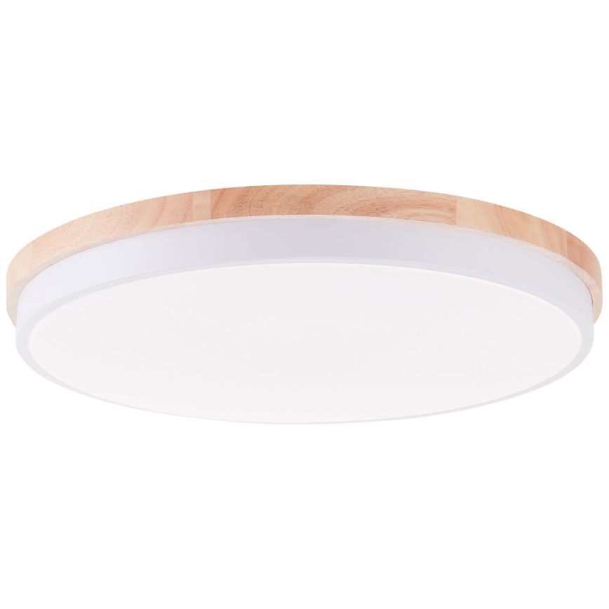 Brilliant - Himmennettävä LED-kattovalaisin BAARLO LED/36W/230V 3000-6500K halkaisija 50 cm valkoinen/kumiviikuna + kauko-ohjaus