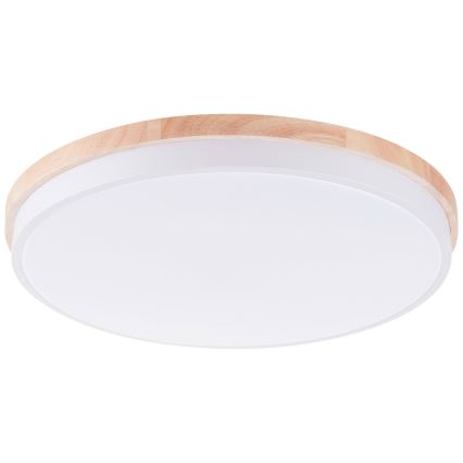 Brilliant - Himmennettävä LED-kattovalaisin BAARLO LED/36W/230V 3000-6500K halkaisija 50 cm valkoinen/kumiviikuna + kauko-ohjaus