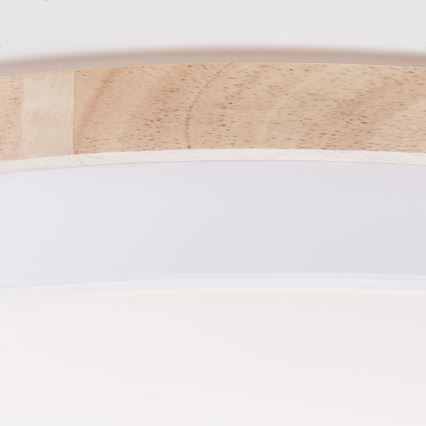 Brilliant - Himmennettävä LED-kattovalaisin BAARLO LED/36W/230V 3000-6500K halkaisija 50 cm valkoinen/kumiviikuna + kauko-ohjaus