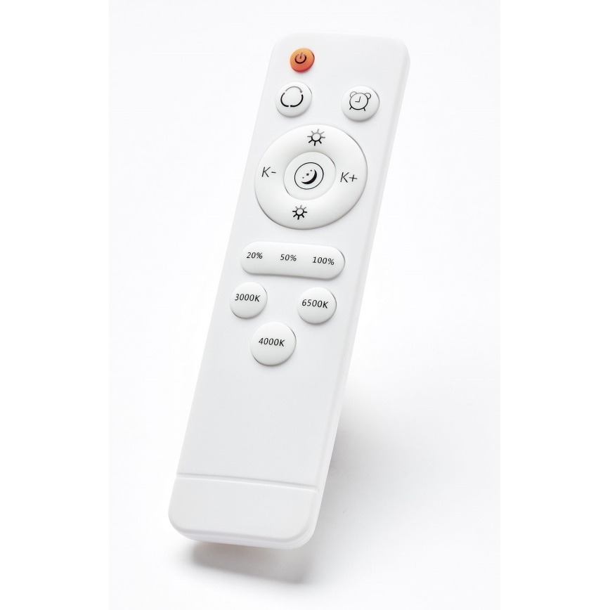 Brilliant - Himmennettävä LED-kattovalaisin BAARLO LED/36W/230V 3000-6500K halkaisija 50 cm valkoinen/kumiviikuna + kauko-ohjaus