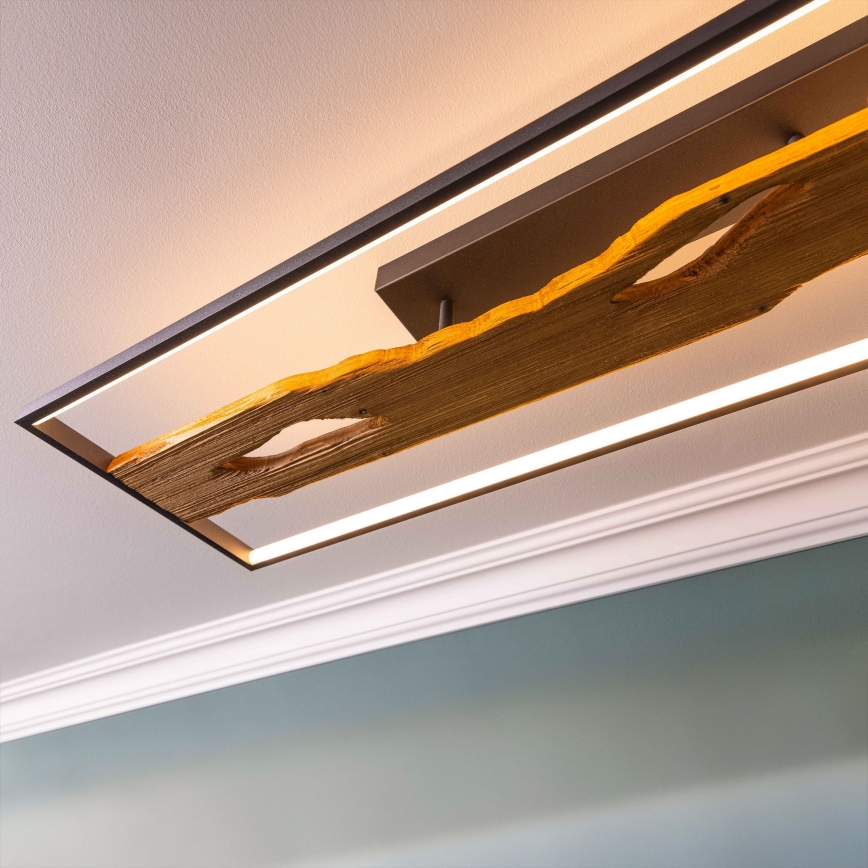 Brilliant - Himmennettävä LED-kattovalaisin CHAUMONT LED/48W/230V kumiviikuna