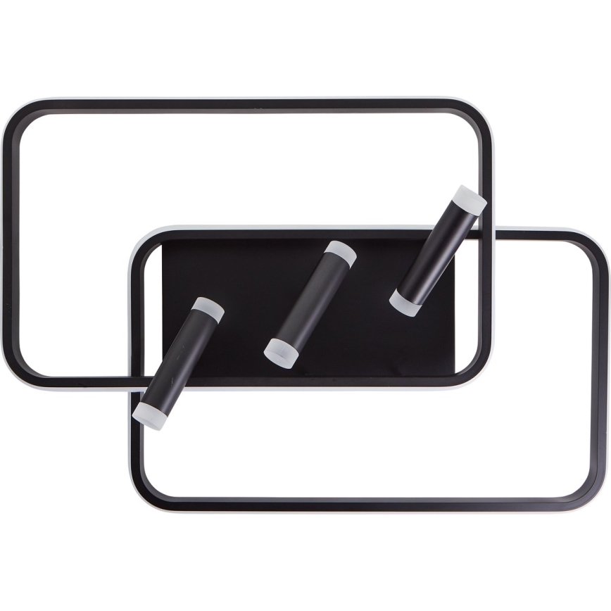 Brilliant - Himmennettävä LED-kattovalaisin DALIDA LED/54W/230V 3000-6500K 45,2x66 cm musta + kauko-ohjaus