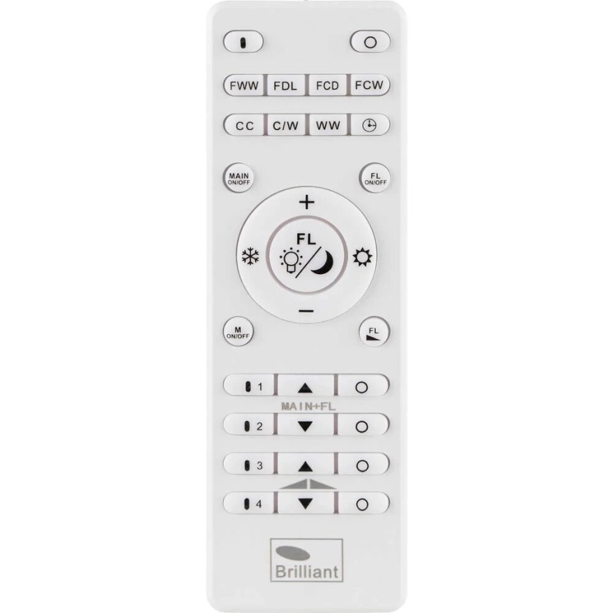 Brilliant - Himmennettävä LED-kattovalaisin LAURICE LED/24W/230V 2700-6500K + kauko-ohjaus