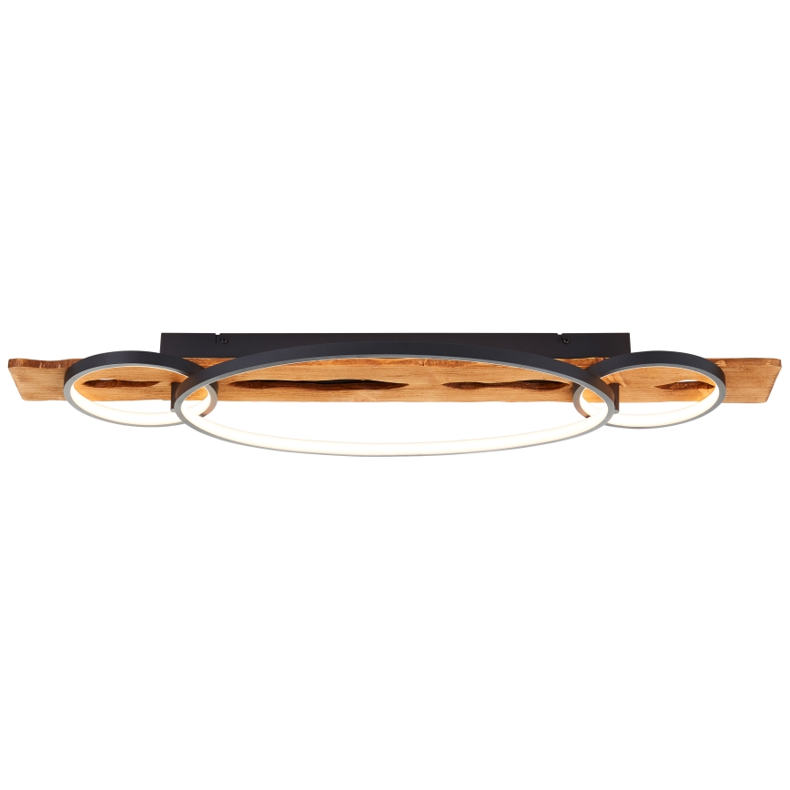 Brilliant - Himmennettävä PIRUS LED-kattovalaisin, 40 W, 230 V, 30 x 90 cm, kumipuu