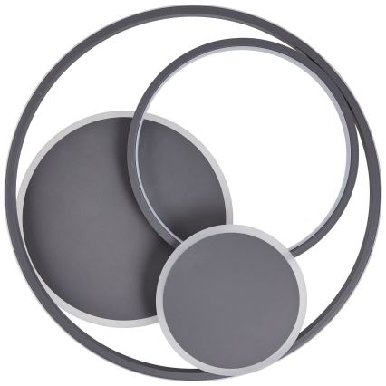 Brilliant - Himmennettävä LED-kattovalaisin RUNDA LED/50W/230V 3000-6500K musta + kauko-ohjaus