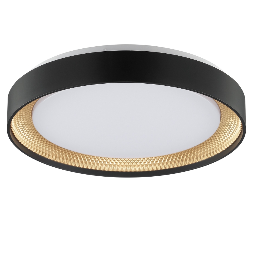 Brilliant - himmennettävä LED-kattovalaisin WALDO LED/24W/230V 3000-6500K halkaisija 38,5 cm musta/kulta + kaukosäädin