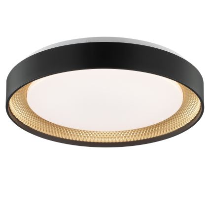 Brilliant - himmennettävä LED-kattovalaisin WALDO LED/24W/230V 3000-6500K halkaisija 38,5 cm musta/kulta + kaukosäädin