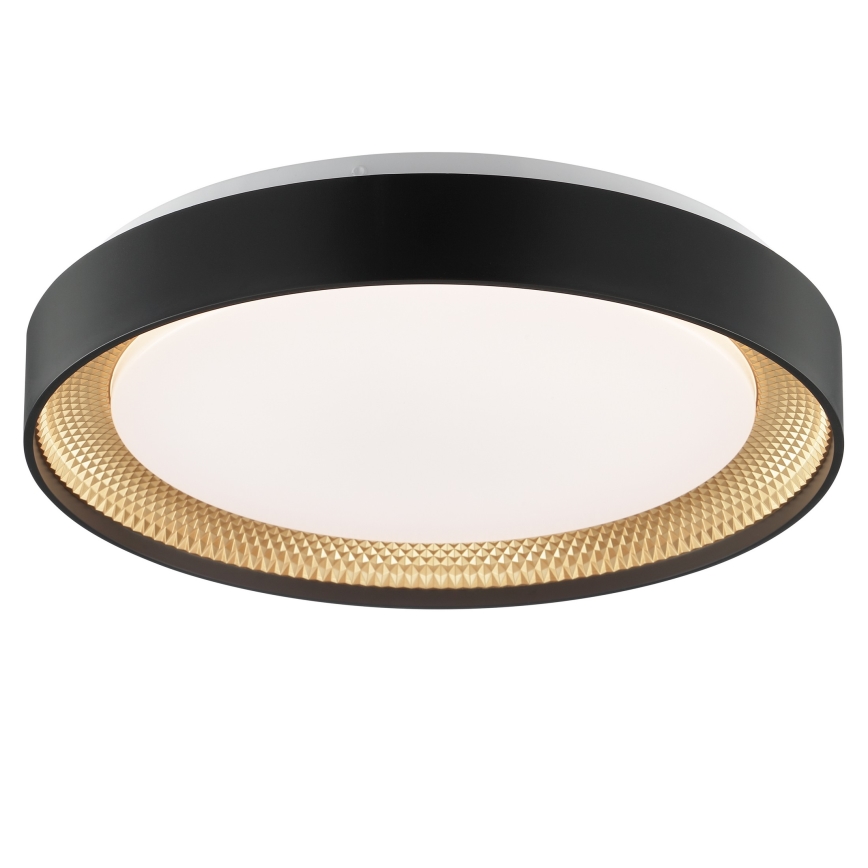Brilliant - himmennettävä LED-kattovalaisin WALDO LED/24W/230V 3000-6500K halkaisija 38,5 cm musta/kulta + kaukosäädin