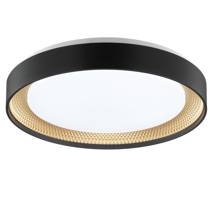 Brilliant - himmennettävä LED-kattovalaisin WALDO LED/24W/230V 3000-6500K halkaisija 38,5 cm musta/kulta + kaukosäädin